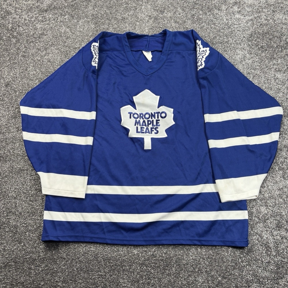 Vintage CCM Toronto Maple Leafs Blank Jersey Mens Large Stitched Made In Canada